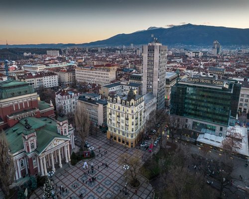 Evening walk in Sofia city center