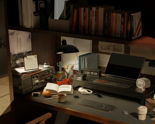 A quiet evening at home after work